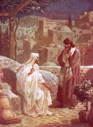 Jésus en conversation avec Nicodème