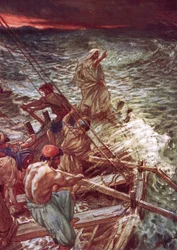 Jésus calmant la tempête