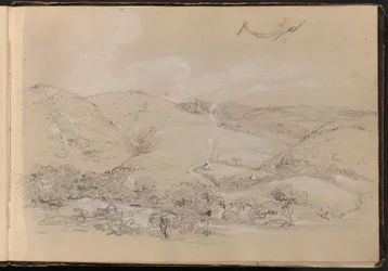 Scène de colline et de vallée