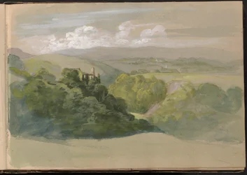 Vue du château de Berry Pomeroy