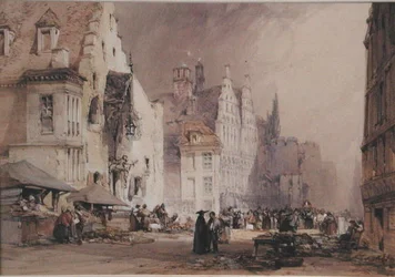Un marché de rue à Gand