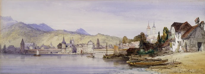 Lucerne depuis le lac, 1862