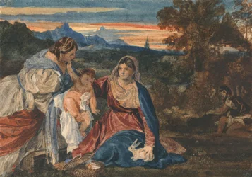 Madonna avec un lapin