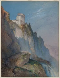 Le temple de Vesta et les chutes de Tivoli