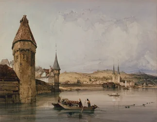 Ville de Lucerne, sur le lac des Quatre Cantons
