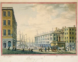Marché de Billingsgate, Londres, 1799