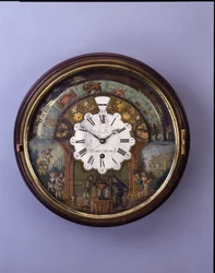 Horloge à cadran, fin XIXe siècle, cadran vers 1770