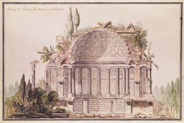 Dessin architectural pour le mausolée de Frederick, Prince de Galles (1707-51), c.1751