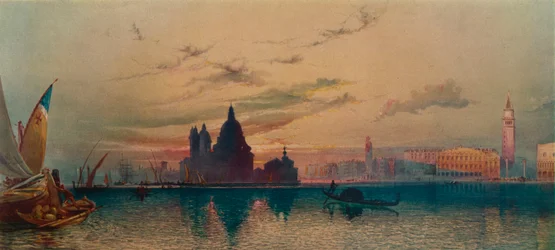 La Santa Salute, de San Giorgio, Venise, vers 1872