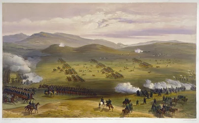 Charge de la brigade de cavalerie légère, 25 octobre 1854, détail de l