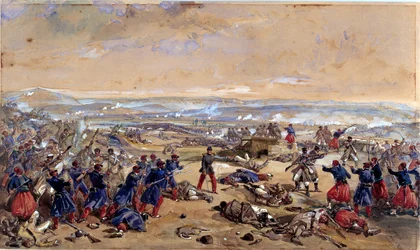 La bataille de Tcherneya, 16 août 1855