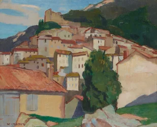 Bormes (huile sur carton)