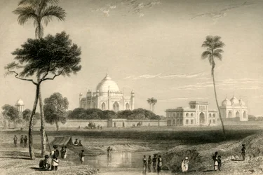 Mausolée de Sufter Jung, Delhi, 1835