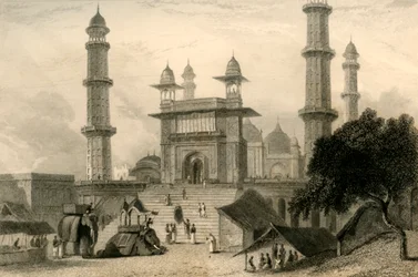 Mosquée à Mathura, 1835