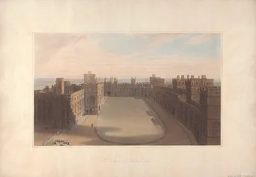 Le Quadrilatère, Château de Windsor - Vue depuis la Tour Ronde, Château de Windsor