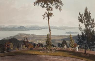 Vue de Strawberry Hill, île du Prince de Galles