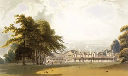Parc de Windsor : le pavillon royal, vers 1827-30