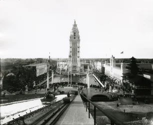 Coney Island Dreamland - vue du sommet des chutes, c.1910-21