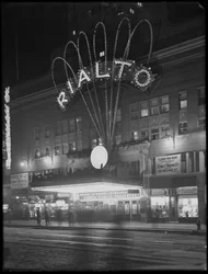 Marquise illuminée pour le Rialto Theater, New York City, 6 janvier 1917