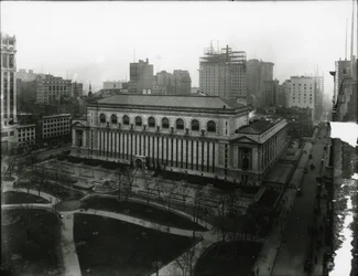 Bibliothèque publique de New York et Bryant Park, c.1910-21