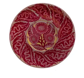 Assiette Serpent et Marguerite
