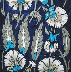 Carreau avec motif floral