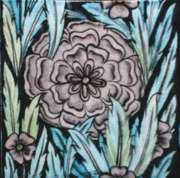 Carreau avec motif floral