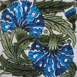 Carreau avec motif floral