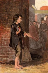 Un enfant mendiant de l