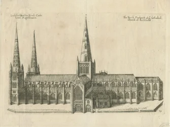Cathédrale de Lichfield - Vue Sud