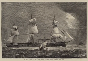 HMS The Shah, la nouvelle frégate à vapeur rapide