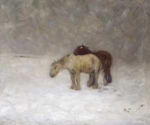 Tempête de neige, vers 1891