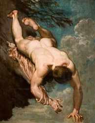 Manlius précipité du rocher, 1818