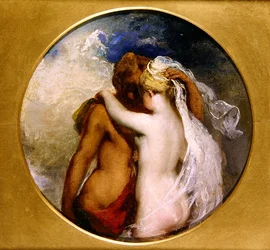 Nymphe et satyre