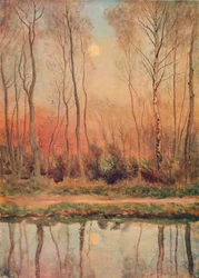 Un canal du Surrey, soir