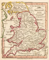 Grande-Bretagne antique. Carte.