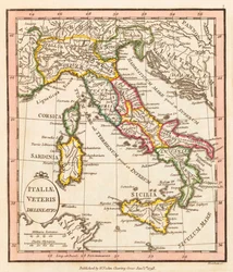 Italie antique. Carte.