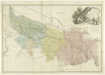 Carte du bassin du fleuve Gange