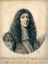 Portrait de John Aubrey, 1666