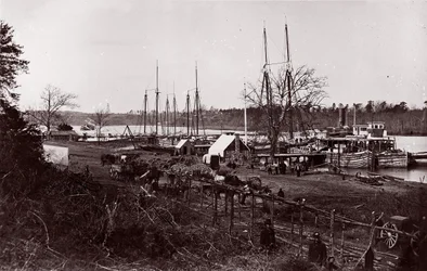 Broadway Landing, rivière Appomattox, 1864