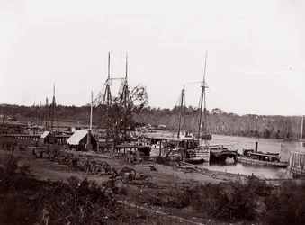 Broadway Landing, rivière Appomattox, 1864