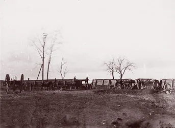 Fort Brady, Virginie, près de Dutch Gap, 1865