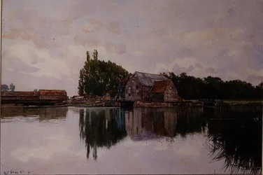 Vieilles granges à Houghton, près de Durham