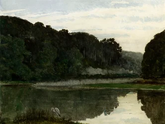 Paysage avec héron, 1868