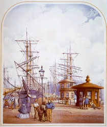 Docks de Waterloo, Liverpool, 1864