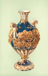 Vase, Chelsea, bleu Mazarine