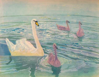 Cygne et cygneaux, 1911, 1928