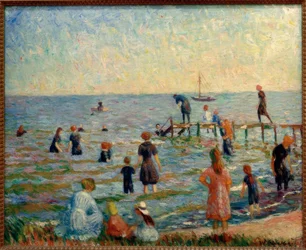 Baignade à Bellport, Long Island