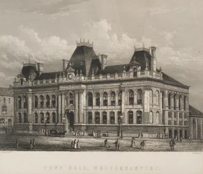 Hôtel de ville, Wolverhampton, c.1871