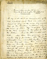 Manuscrit du Sermon No. 159 par William Greenleaf Eliot, 15 avril 1838